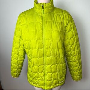 Marmot Lime Green 700 Fill Down Puffer Jacket - Women’s Size XL